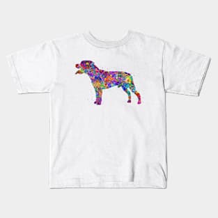 Staffordshire Bull Terrier dog watercolor Kids T-Shirt